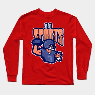 Go Sports - American Football Fan Long Sleeve T-Shirt